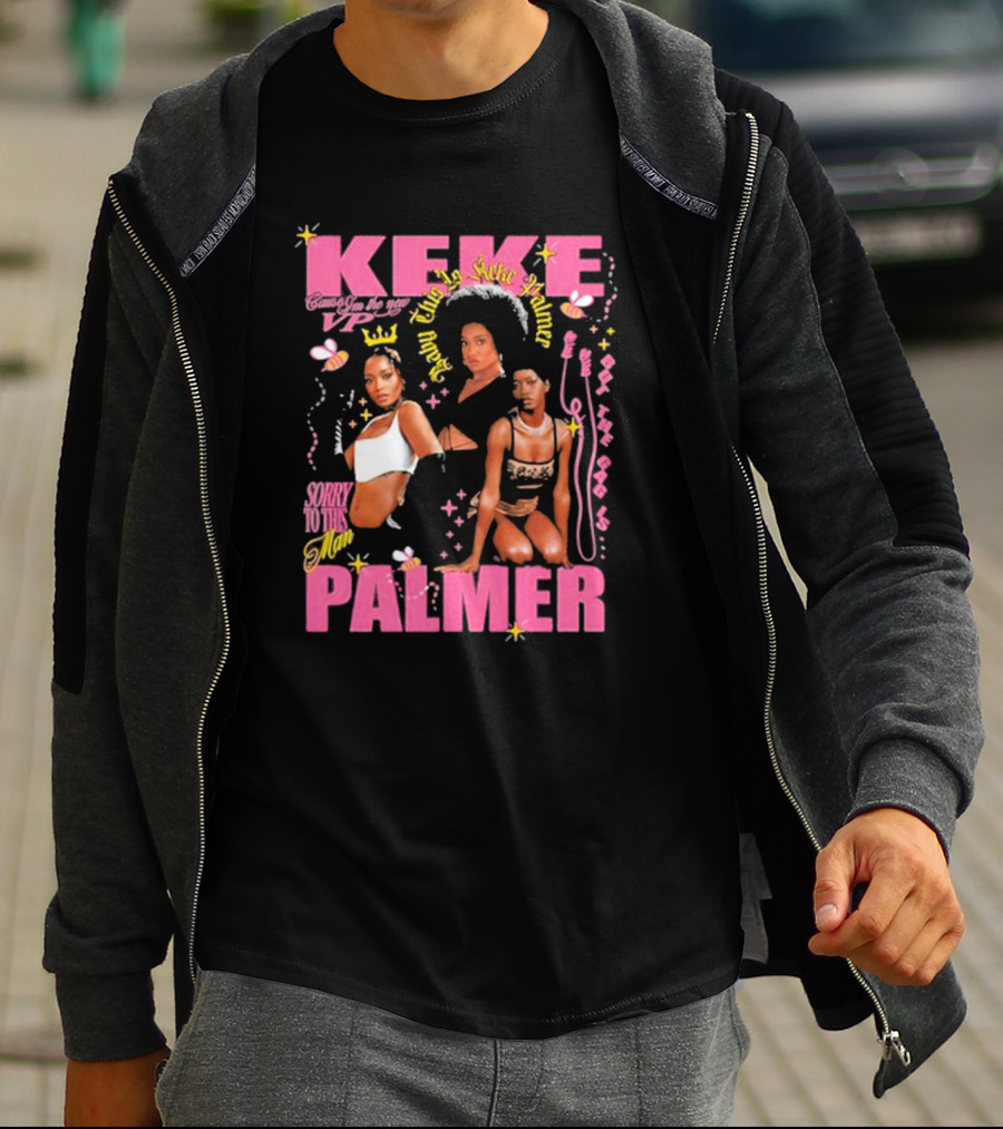 Keke Palmer Sorry To This Man Stylish Design Neon Icons T-Shirt