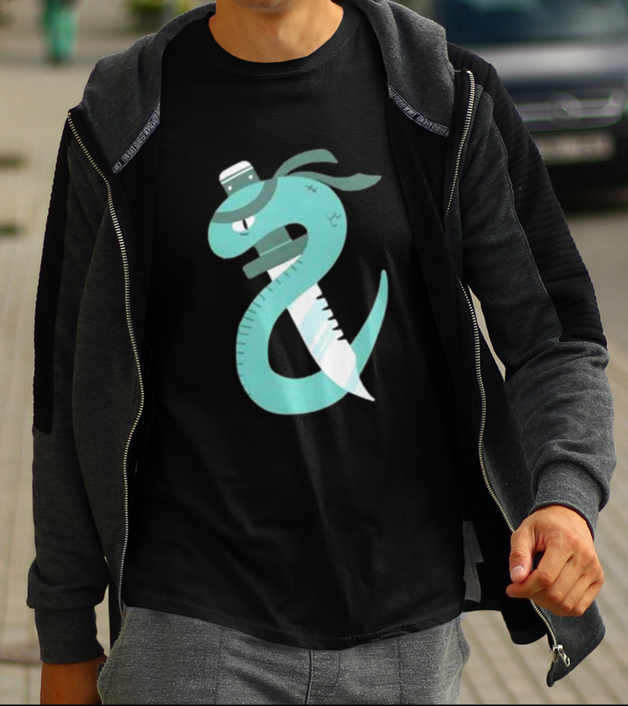 Eat More Snakes Karate Snake With Sushi Headband T-Shirt