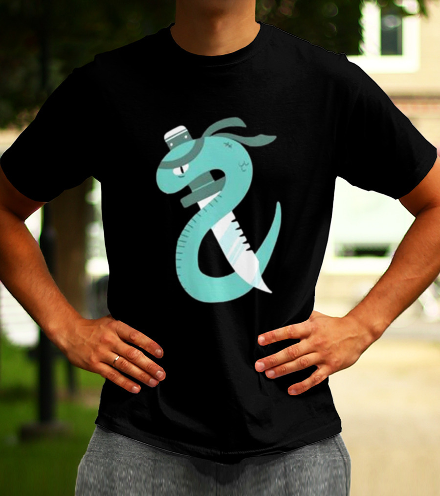 Eat More Snakes Karate Snake With Sushi Headband T-Shirt