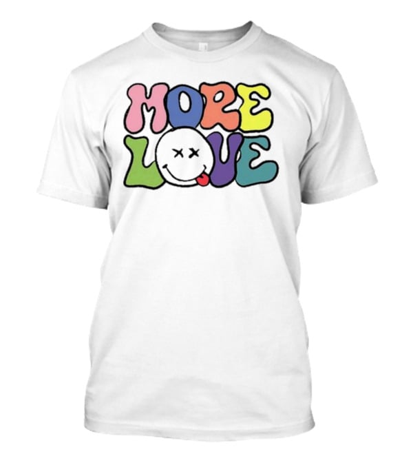Wizkid More Love Colorful Groovy Smiley Mood T-Shirt