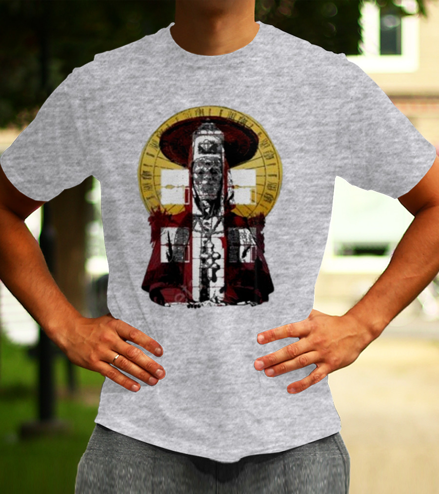 Dozens Of Rebel Moon Roman Numeral Halo Clergyman T-Shirt