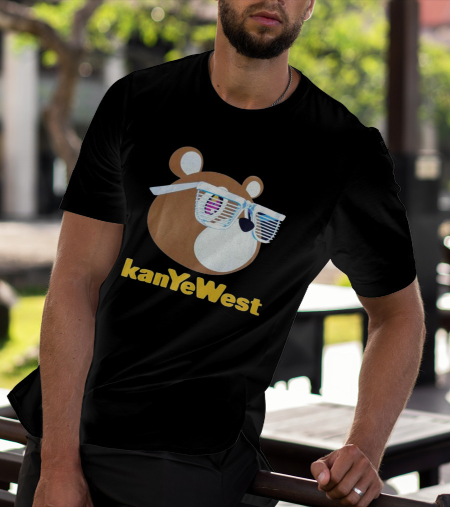 Kanye West Graduation 2007 Merch Mirrored Bear T-Shirt
