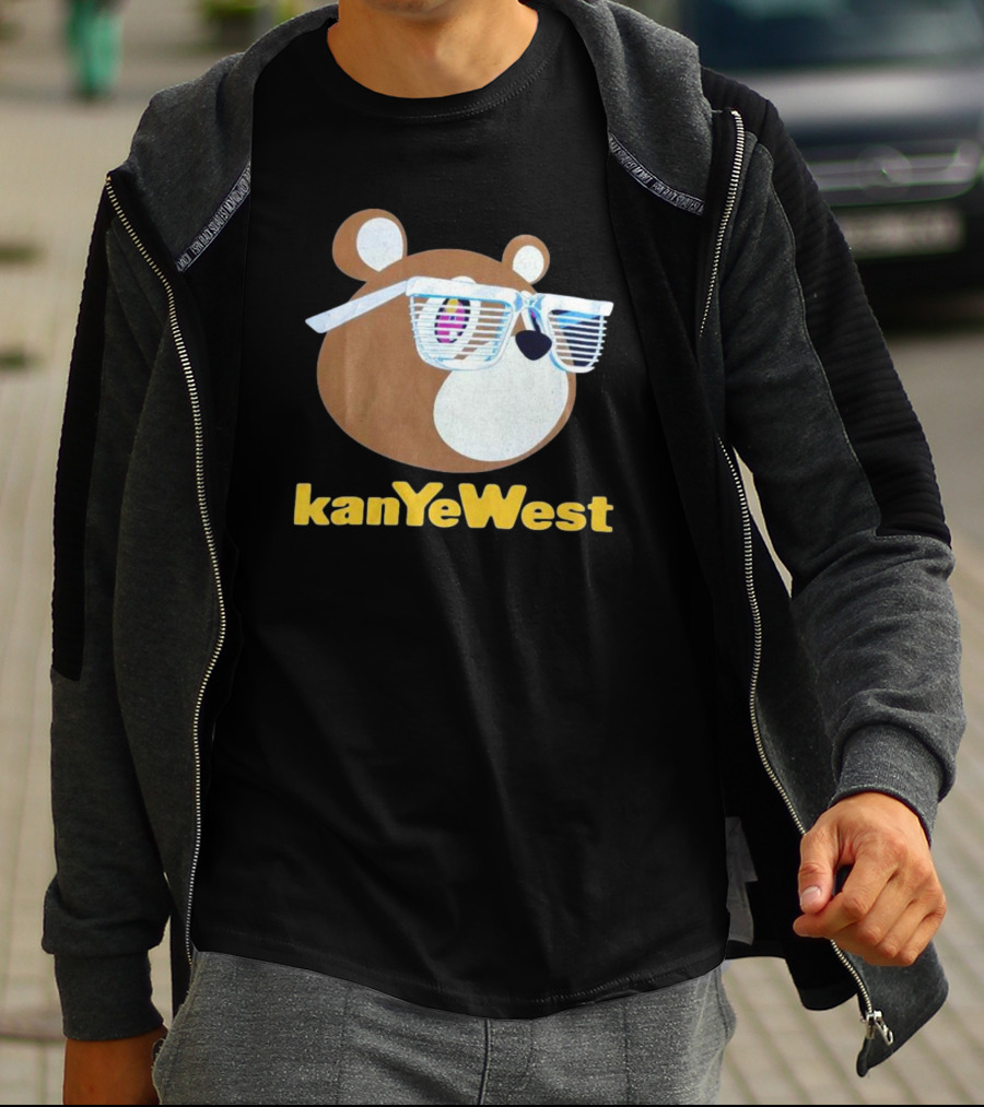 Kanye West Graduation 2007 Merch Mirrored Bear T-Shirt