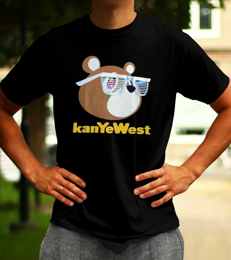 Kanye West Graduation 2007 Merch Mirrored Bear T-Shirt