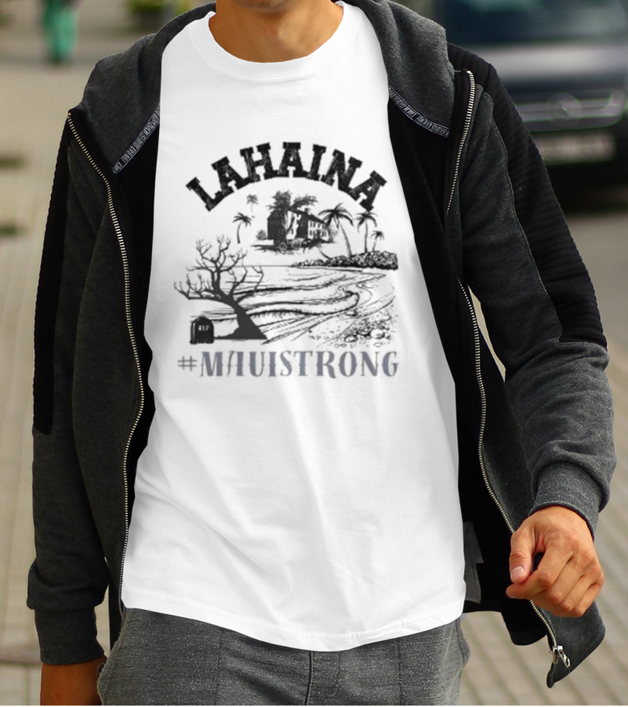 Lahaina Maui Strong Banyan Tree Supportive Wildfire Relief T-Shirt