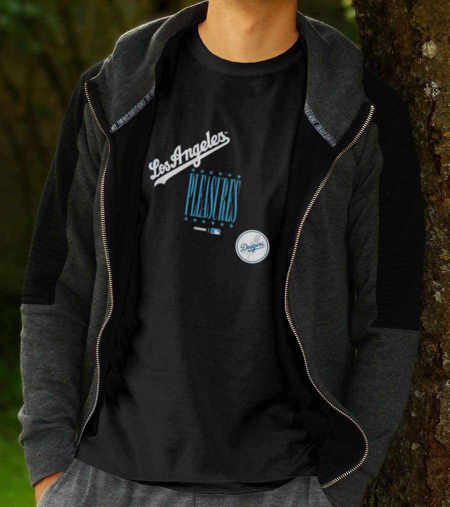 Los Angeles Dodgers PLEASURES MLB Collaboration T-Shirt