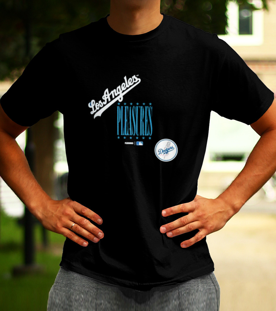 Los Angeles Dodgers PLEASURES MLB Collaboration T-Shirt