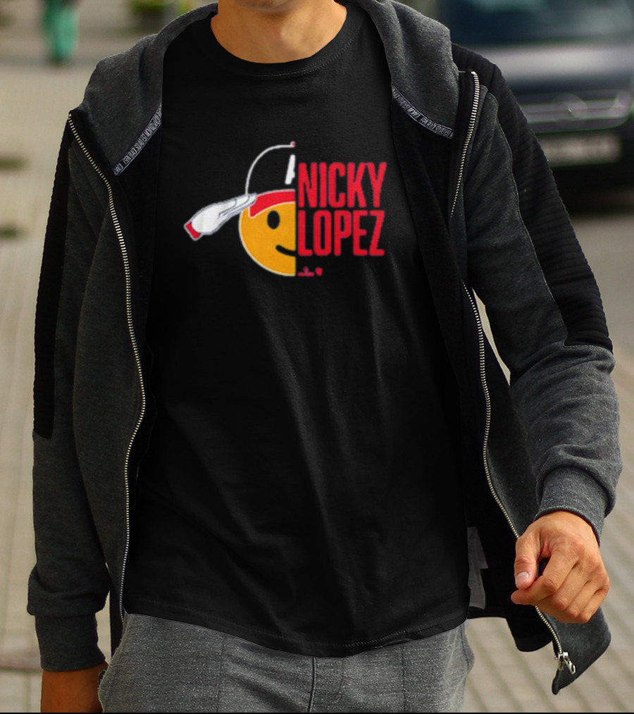 Nicky Lopez Salute Icon Atlanta Braves T-Shirt
