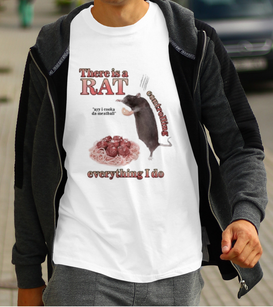 There Is A Rat Controlling Everything I Do Ayy I Cooka Da Meatball T-Shirt