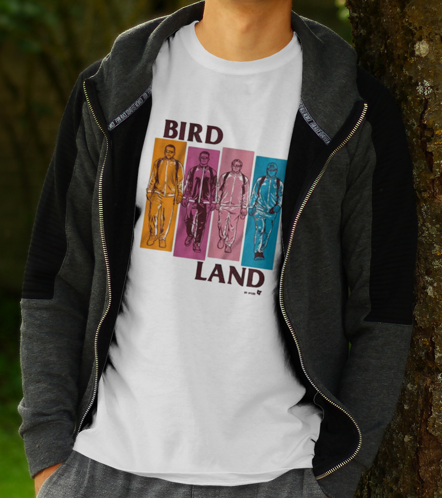 BIRDLAND BROS WALKING COLOR PANELS T-Shirt