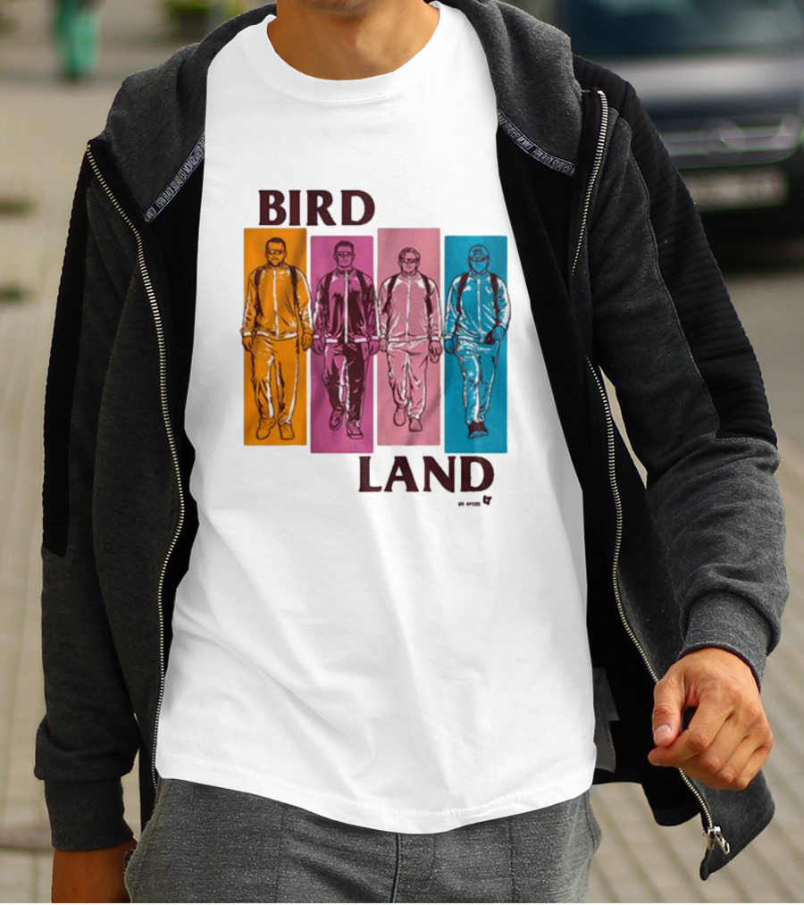BIRDLAND BROS WALKING COLOR PANELS T-Shirt