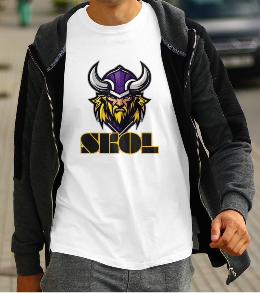 SKOL Scandinavian Pride Minnesota Vikings Warrior T-Shirt