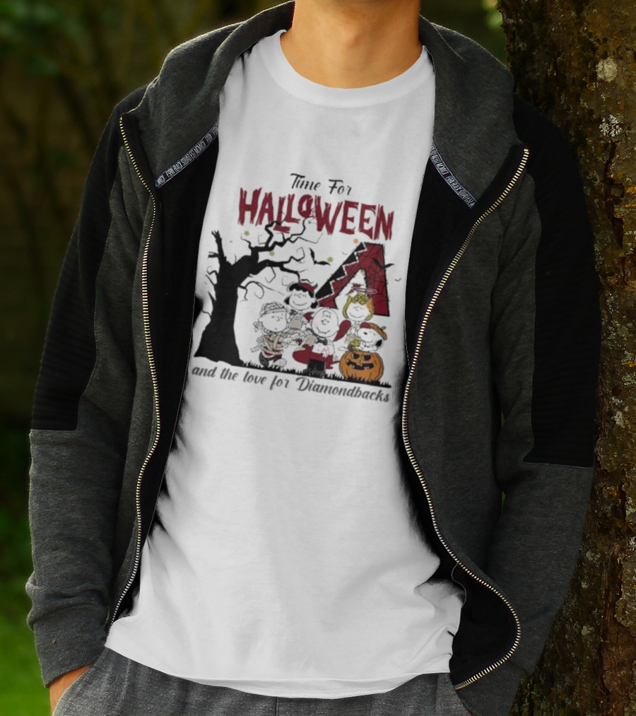 Time For Halloween And The Love For Diamondbacks T-Shirt