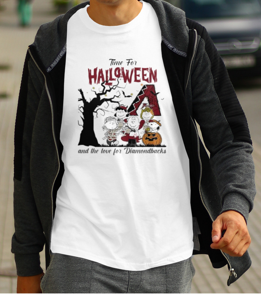 Time For Halloween And The Love For Diamondbacks T-Shirt