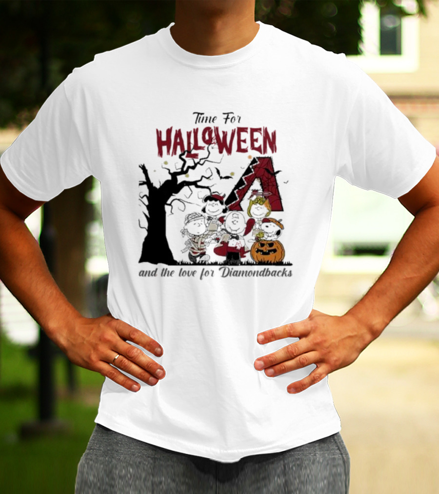 Time For Halloween And The Love For Diamondbacks T-Shirt