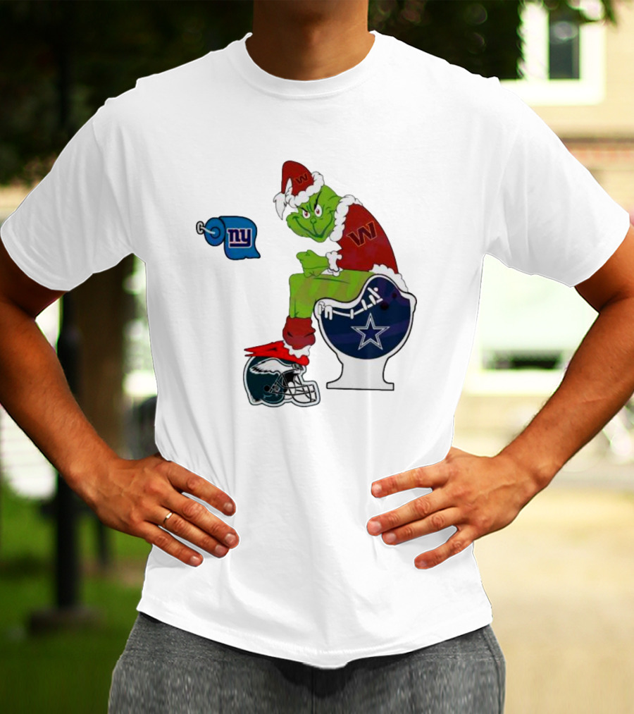 The Grinch New York Giants Dallas Cowboys Philadelphia Eagles Washington Commanders NFL Rivalry T-Shirt