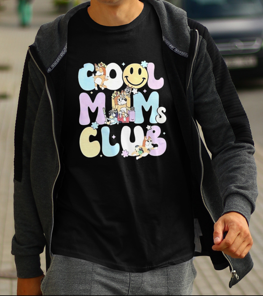 Cool Moms Club Mama Smile Happy Characters T-Shirt