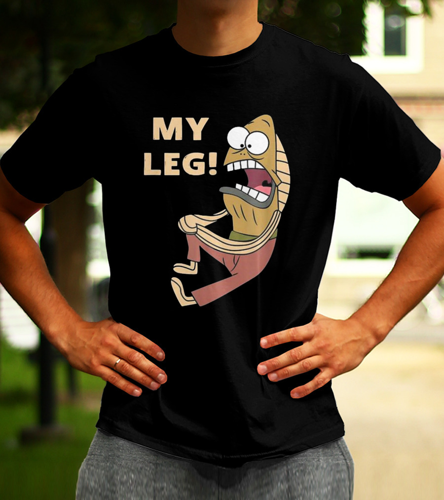Thebaddestmitch Fred Fish My Leg Scream Character Spongebob Meme T-Shirt