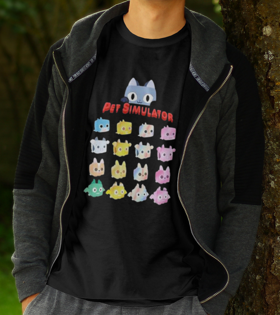 Alex Tanooki Pet Simulator Cute Colorful Kitty 16 Collection T-Shirt