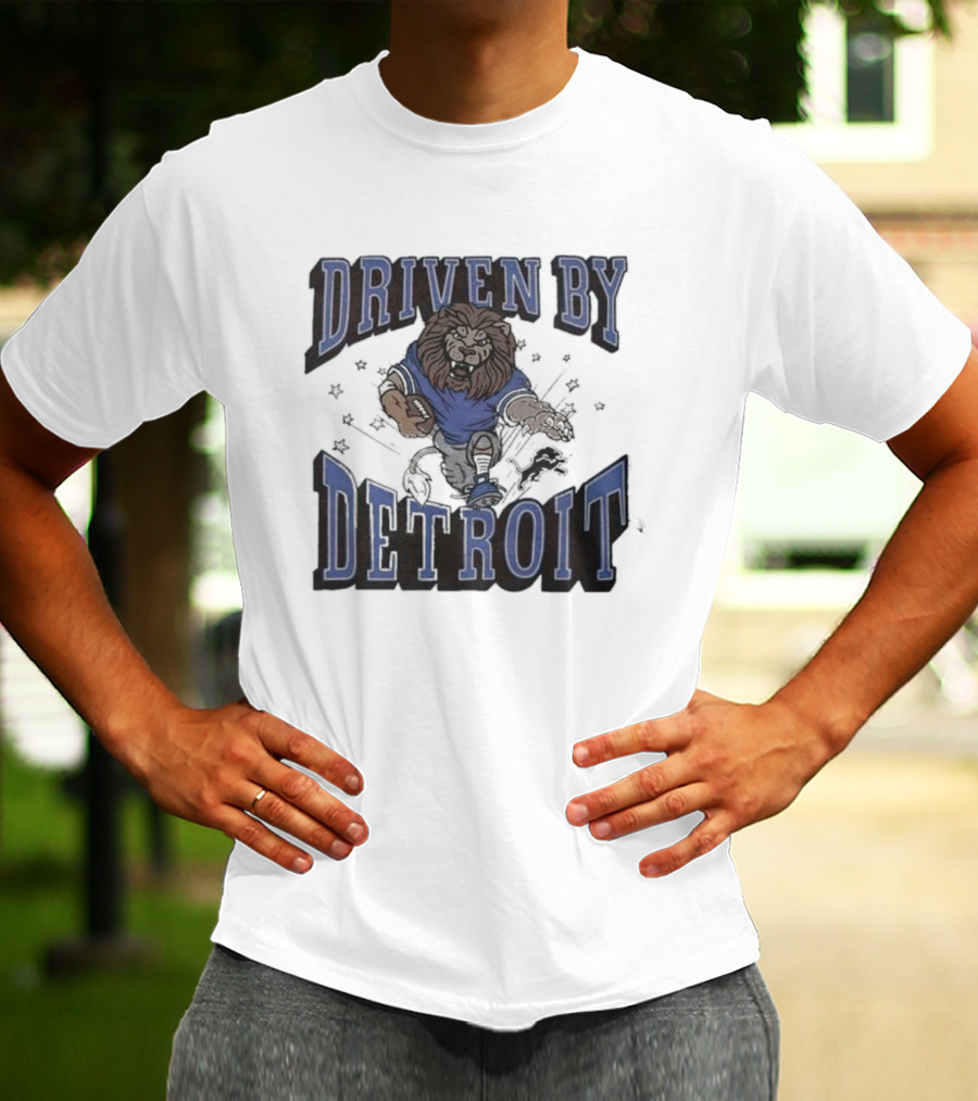 Driven By Detroit Lions Football Enthusiast T-Shirt