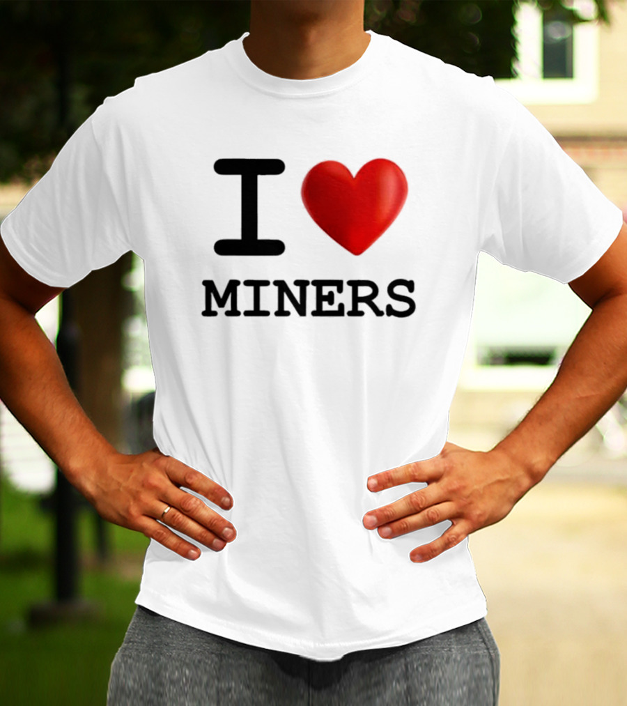 I Heart Miners Red Love T-Shirt