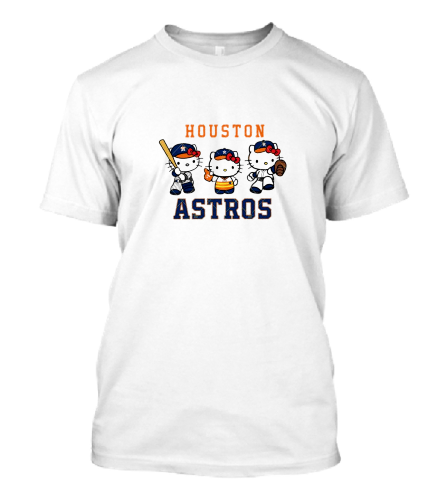 Houston Astros Hello Kitty Baseball T-Shirt