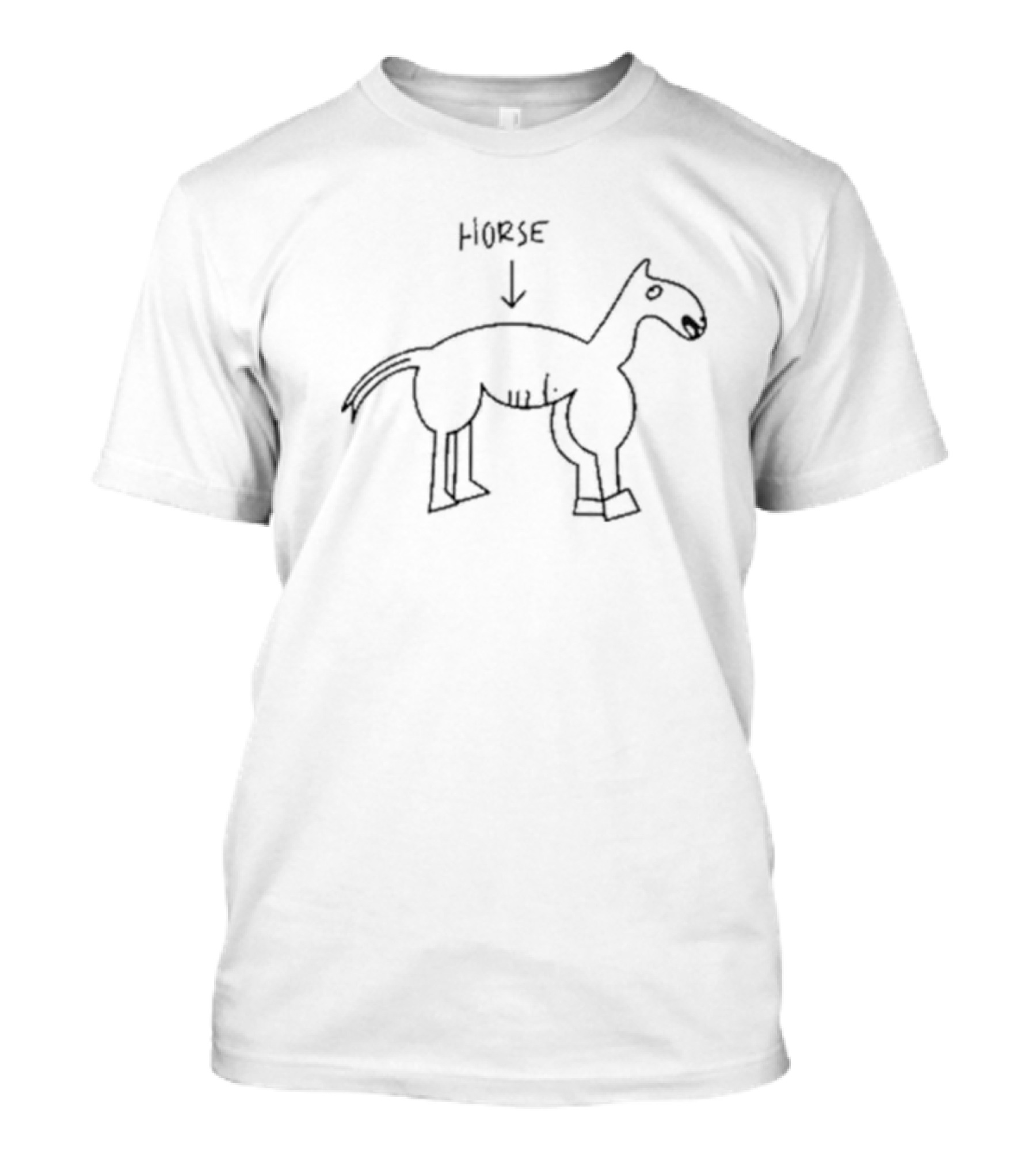 Jon Mackenzie Horse Drawing With Sketch T-Shirt
