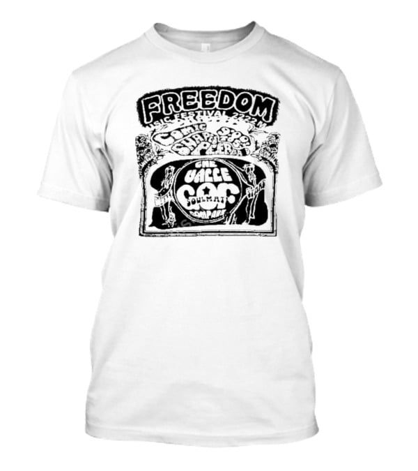 Freedom Music Festival 1972 Cosmic Soul Shakers The Valle Soulmat Company T-Shirt