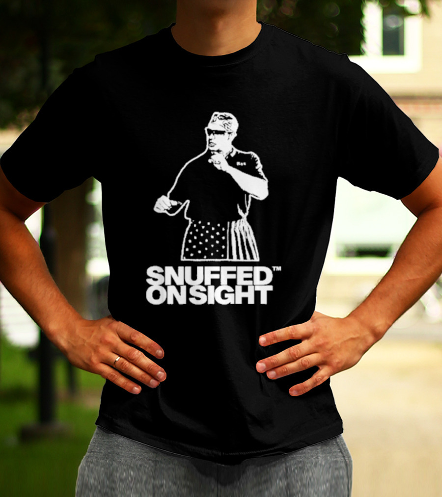 Snuffed On Sight American Flag Shorts T-Shirt