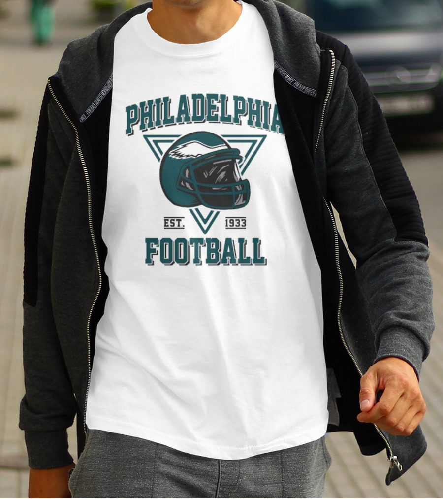 Philadelphia Eagles Helmet Est. 1933 Football T-Shirt