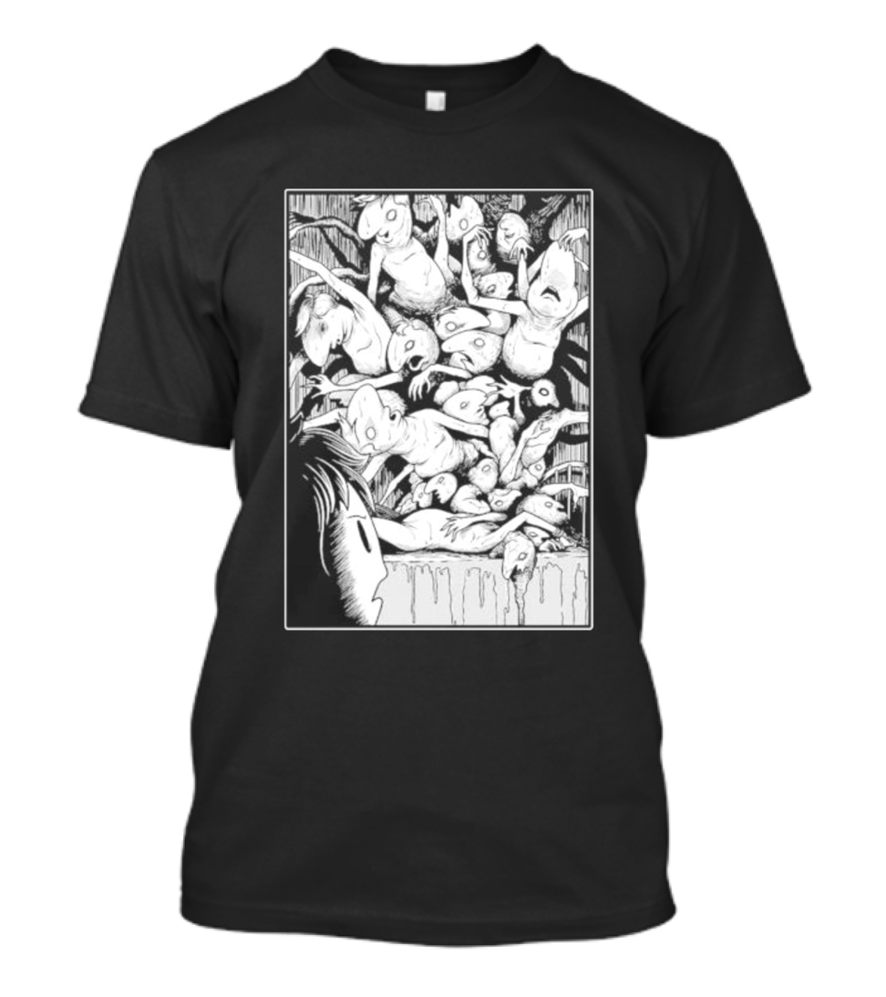 Oneyplays Horror Manga Boys Disturbing Creature Chaos T-Shirt