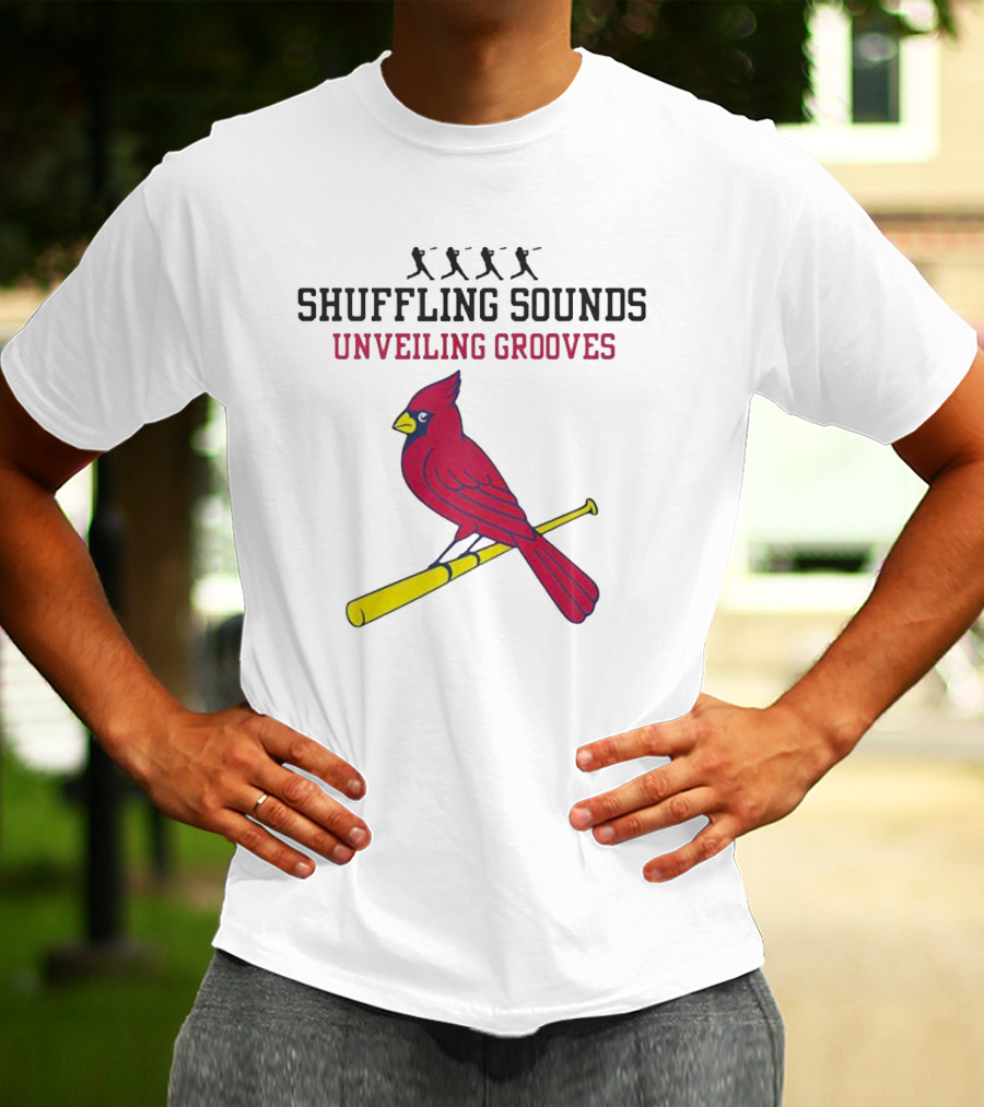 Cardinal Vibes Shuffling Sounds Unveiling Grooves T-Shirt