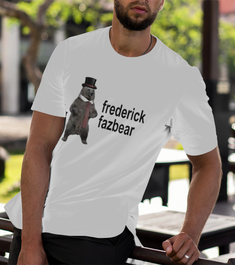 Frederick Fazbear With Top Hat And Red Tie T-Shirt
