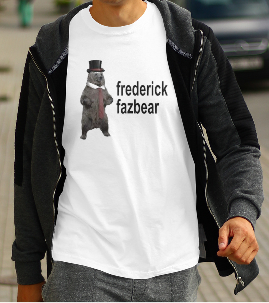 Frederick Fazbear With Top Hat And Red Tie T-Shirt