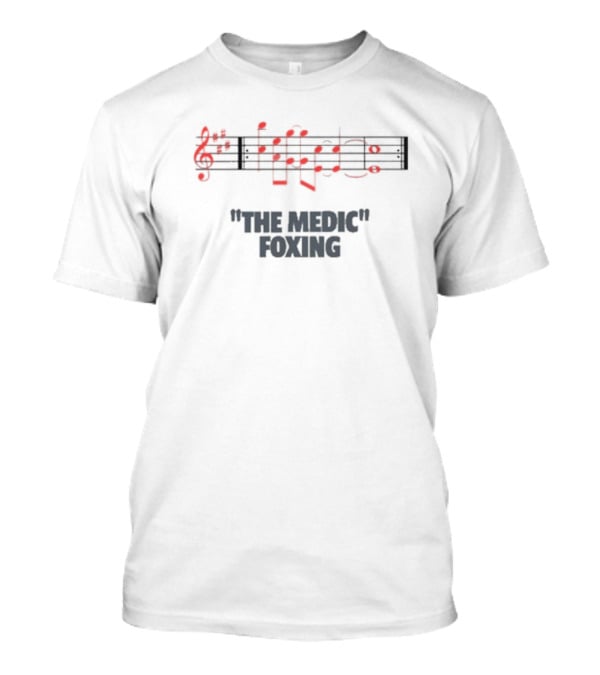 The Medic Foxing Music Notes Sheet T-Shirt