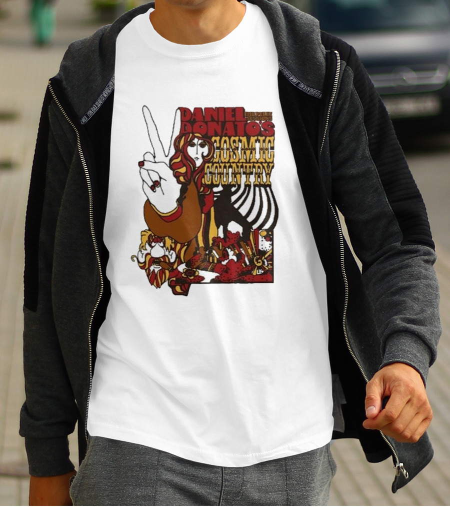 Daniel Donato’s Cosmic Country Relix Session Psychedelic Peace Sign T-Shirt