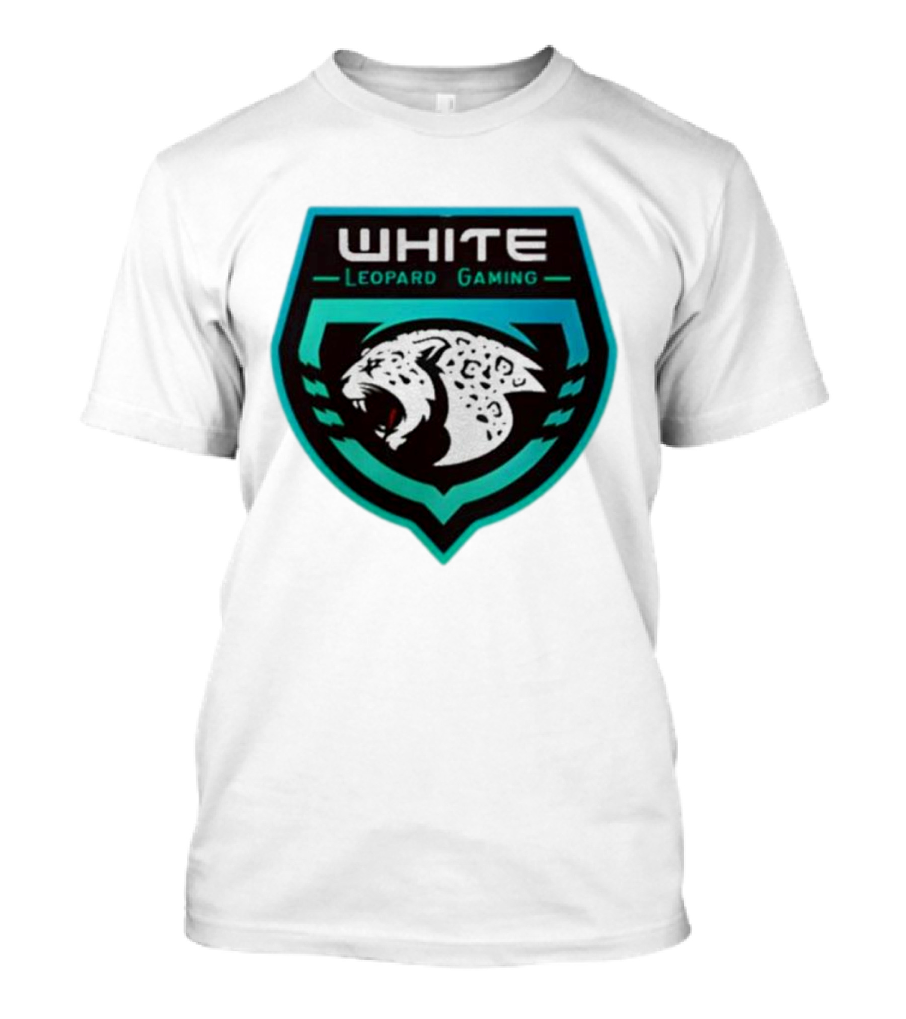 Soardogg Apparel White Leopard Gaming Emblem T-Shirt
