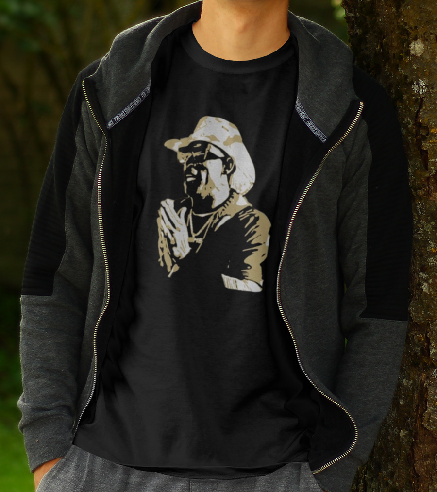 Deion Sanders Coach Prime Colorado Football Fan Iconic Cowboy Hat Clapping T-Shirt