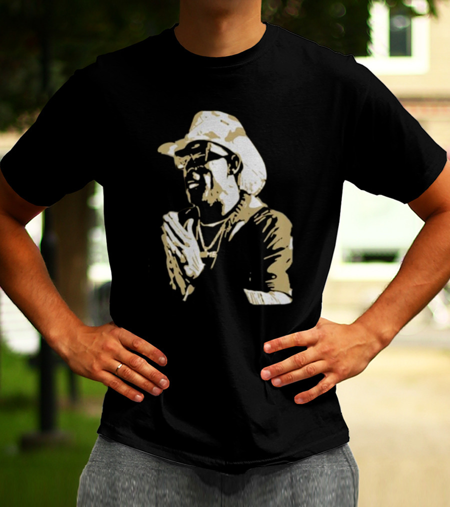 Deion Sanders Coach Prime Colorado Football Fan Iconic Cowboy Hat Clapping T-Shirt