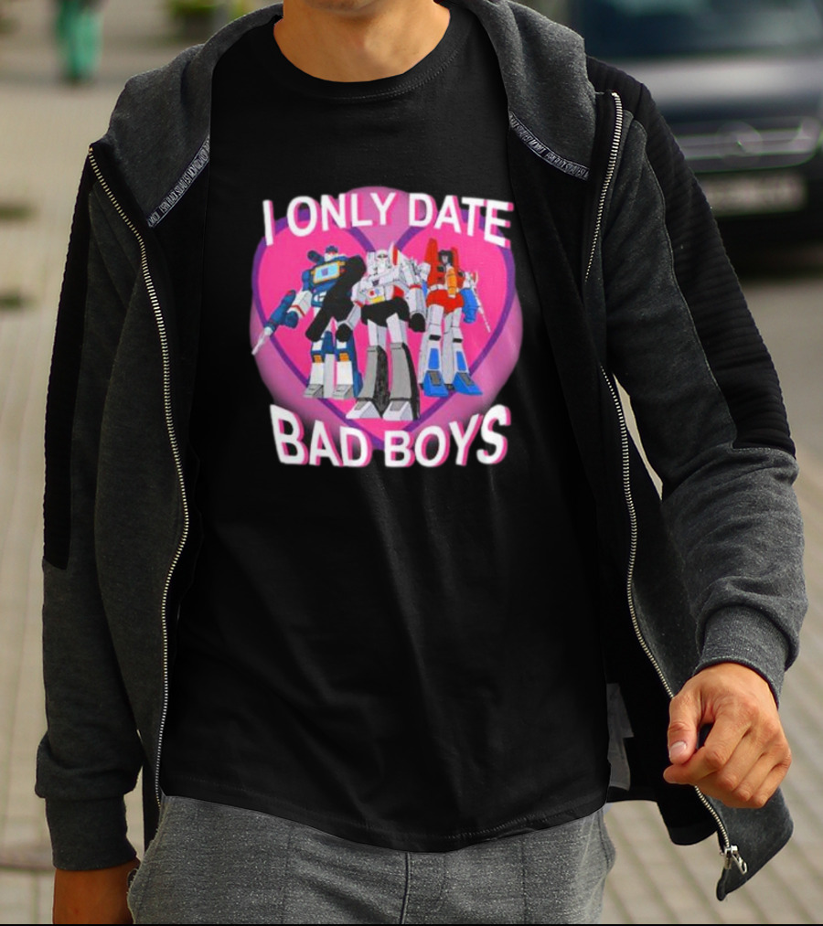 I Only Date Bad Boys Decepticon High Command Transformers T-Shirt
