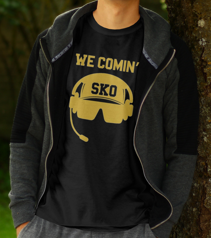 WE COMIN' SKO Prime Boulder Football Headset T-Shirt