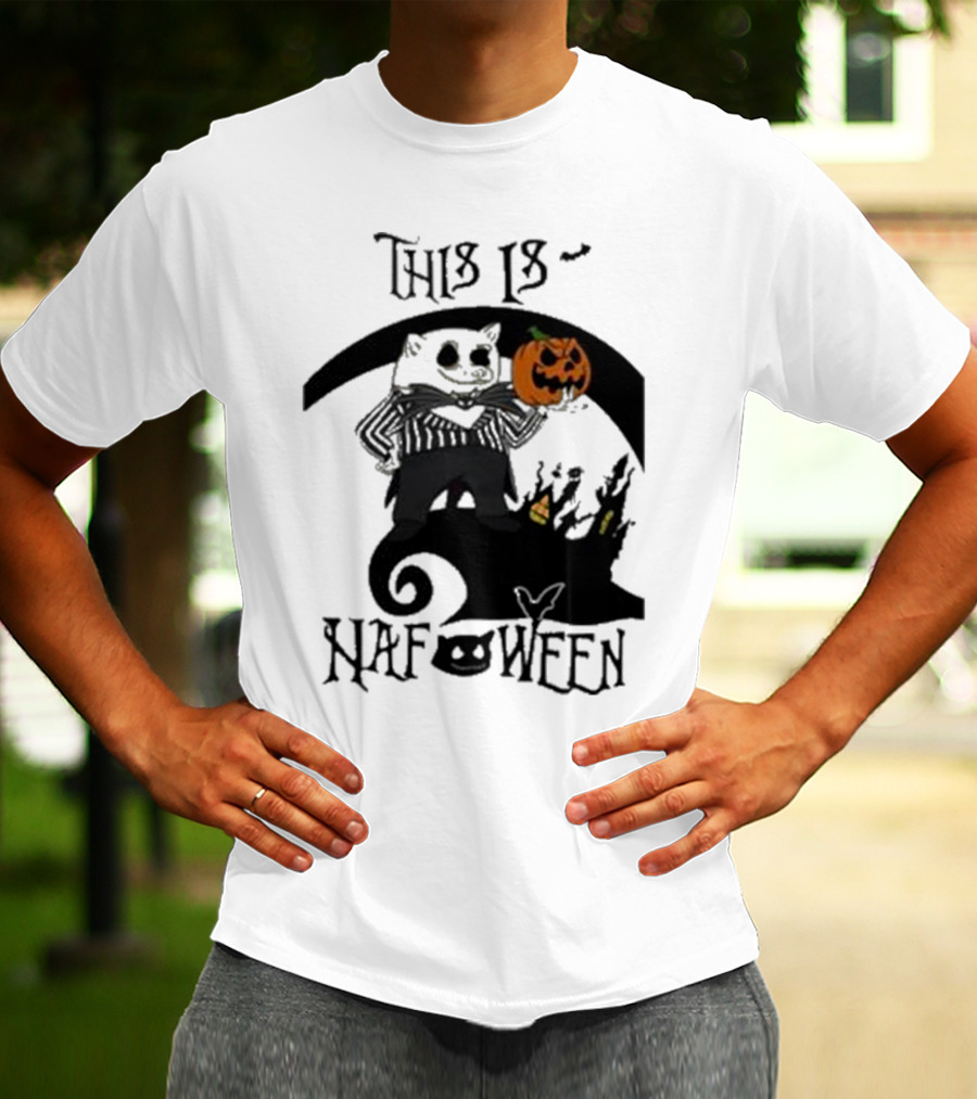 This Is Nafoween Halloween Nafo Pumpkin Character T-Shirt