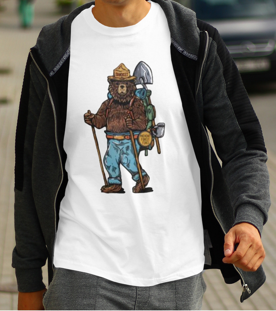 Smokey Bear Prevent Forest Fires Cartoon T-Shirt