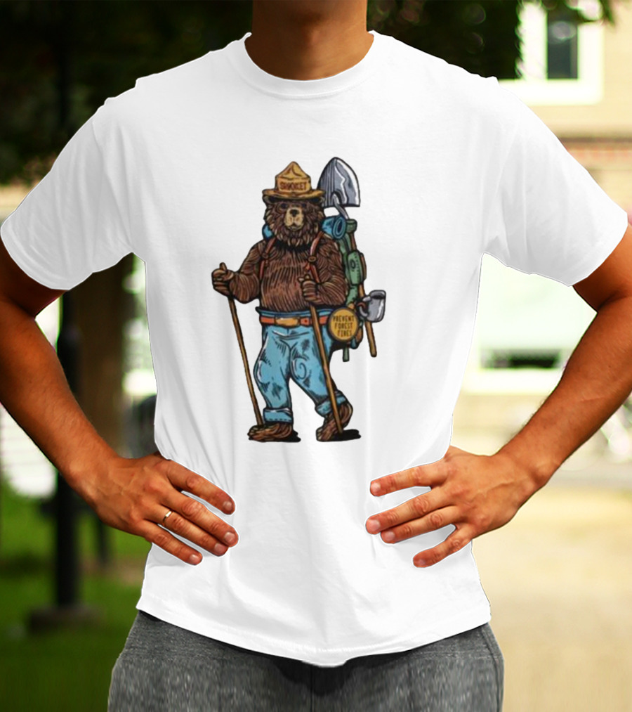 Smokey Bear Prevent Forest Fires Cartoon T-Shirt
