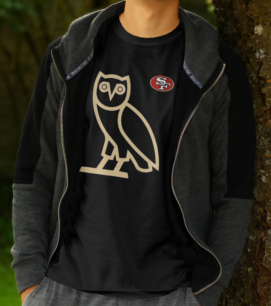 San Francisco 49ers SF Ovo Owl Scarlet T-Shirt