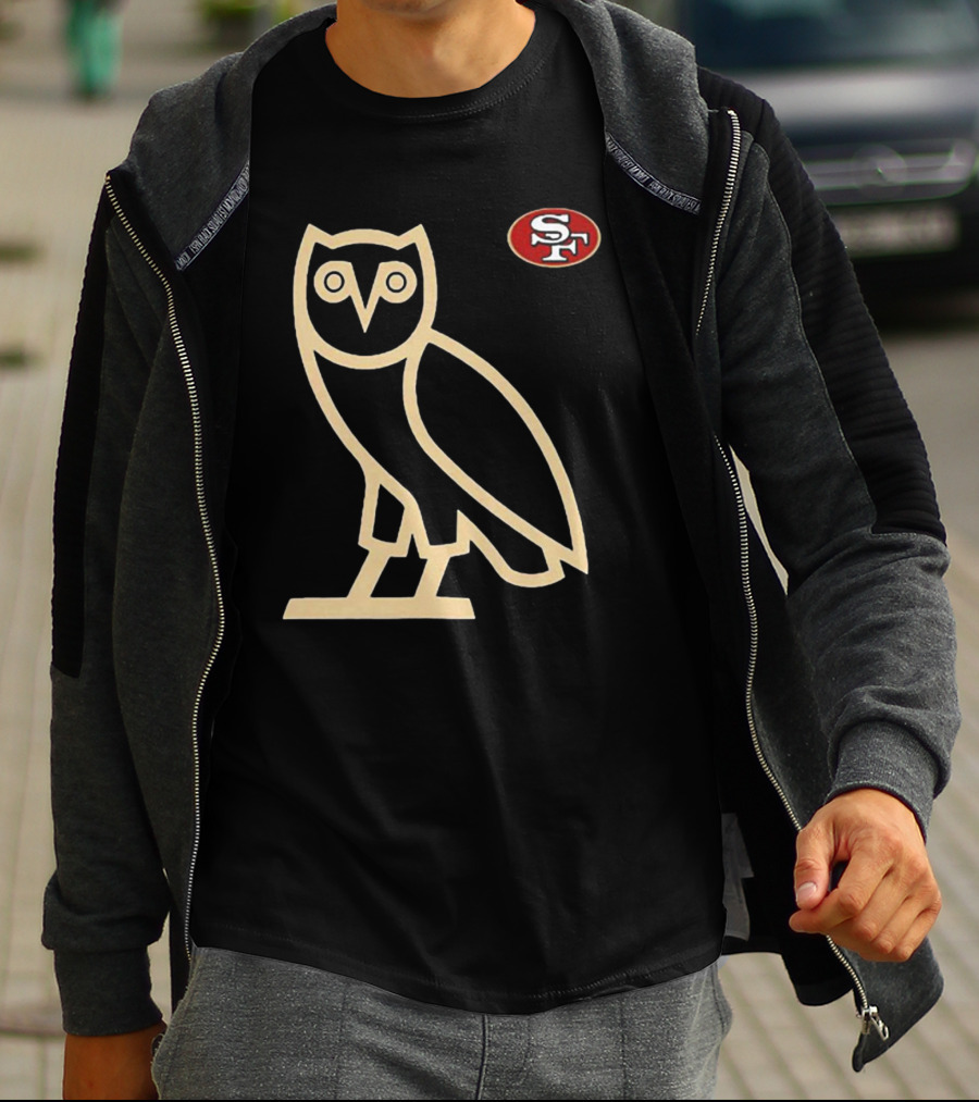 San Francisco 49ers SF Ovo Owl Scarlet T-Shirt