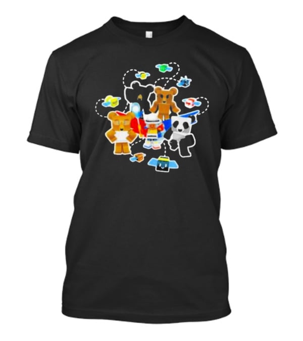 Bee Swarm Simulator Bear Team Characters With Bees T-Shirt