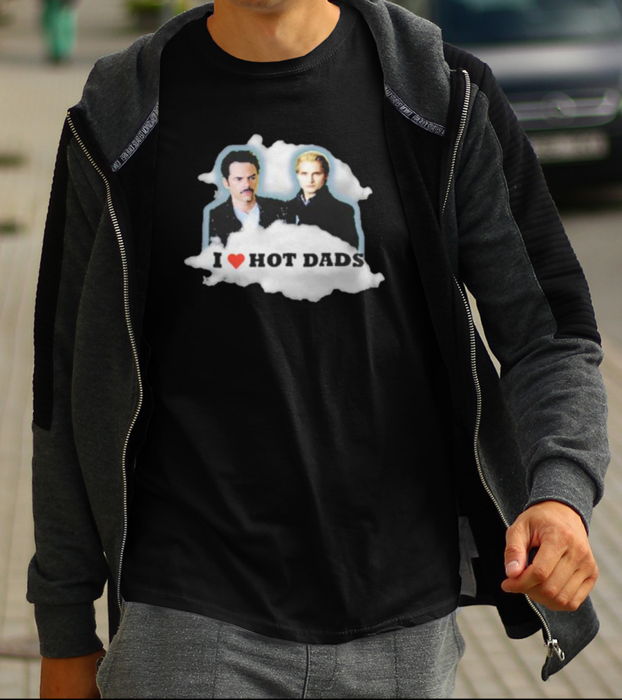 I Heart Hot Dads With Actors In Suits T-Shirt