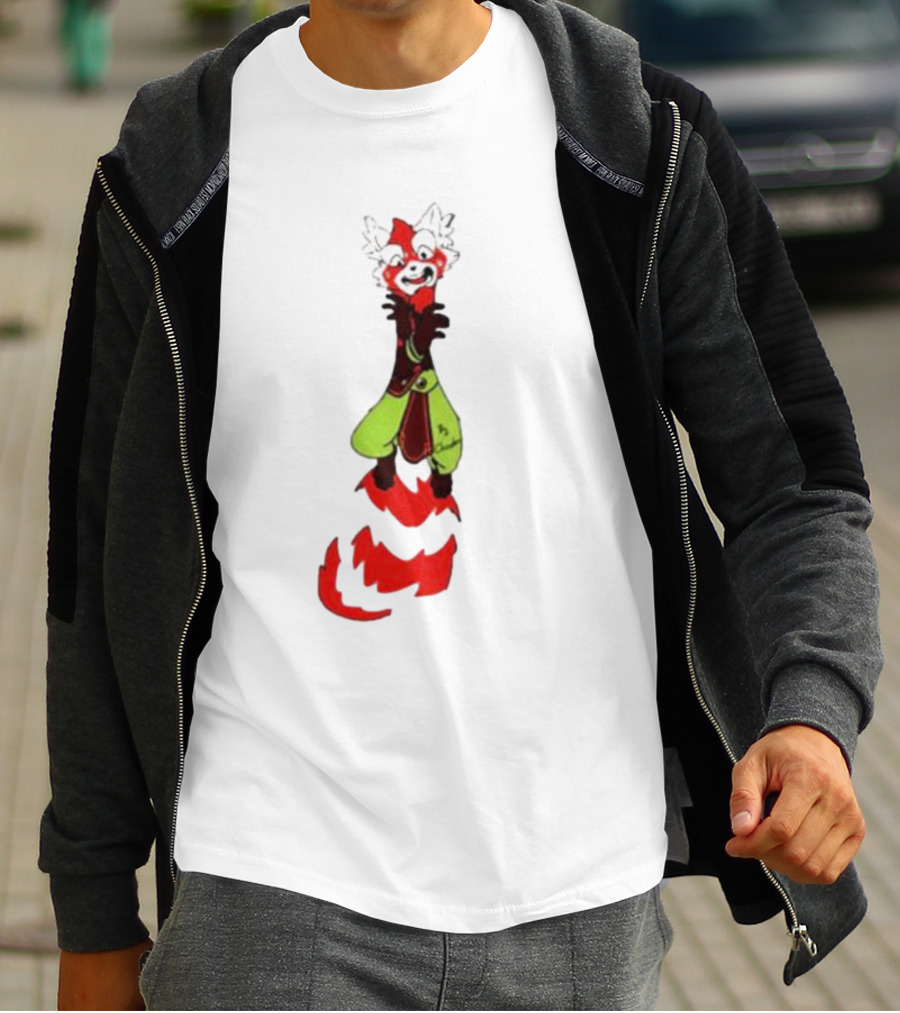 Joseph AK Twoucan Chirenbo Red Panda Standing Green Pants T-Shirt