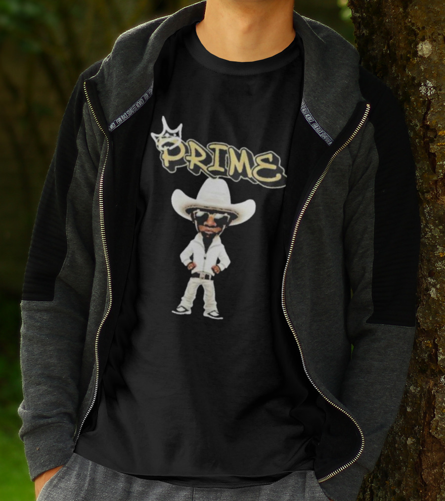Prime King Deion Sanders Cowboy Outfit Iconic T-Shirt